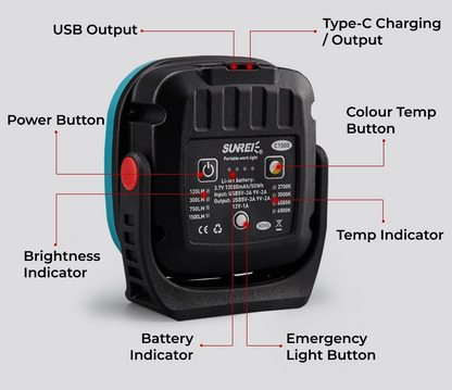 Sunrei C1500 Pro Camping Light – Lumilight Australia